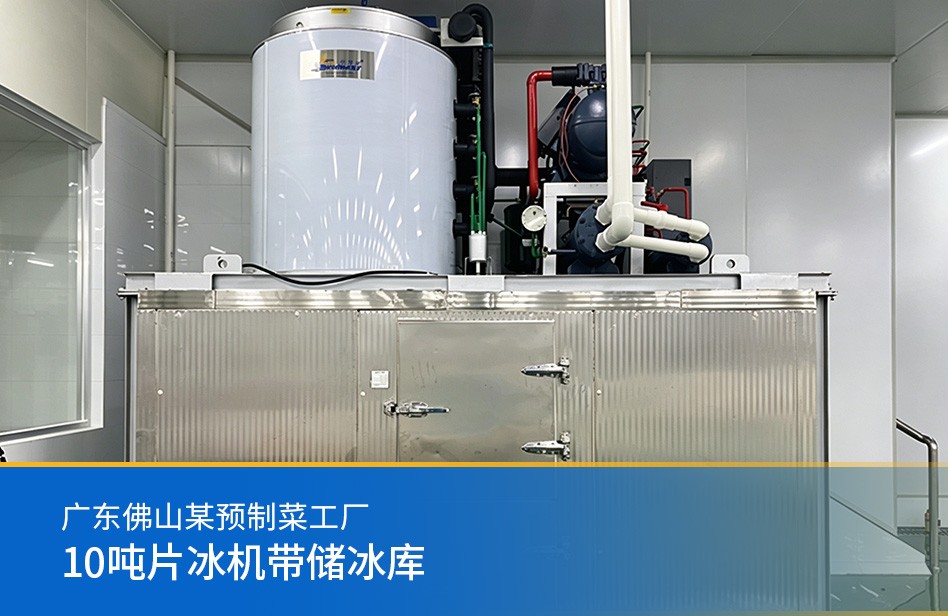 广东佛山某预制菜工厂-10吨片冰机带储冰库